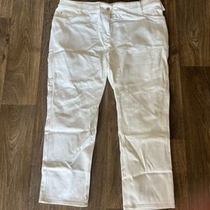 BNWT Akris Punto Maru slim ankle women’s jeans in cream 18